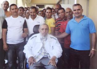 Dáynell, el tercero de izquierda a derecha Fidel y los maestros queseros de Camagüey