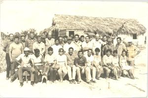 La expedición que estudió el cayo hace casi 25 años.Fotocopia: Alejandro Bonet cayo_cruz _entrevista