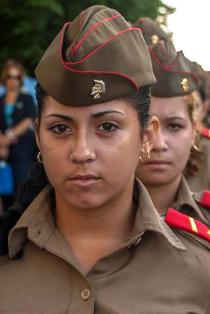 Amplia fue la presencia de los estudiantes de la escuela militar Camilo Cienfuegos, como muestra de la continuidad de nuestras ideas Hay muchos Camilo en Camagüey