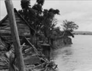 Imagen: Archivo Fidel tras las ráfagas del huracán Cleo