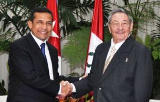 Llegará hoy a Cuba el Presidente del Perú