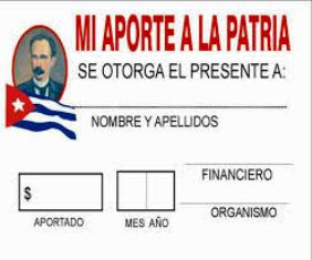 “Mi aporte a la Patria”, un compromiso de cada cubano