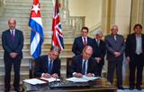 Expresan Cuba y Reino Unido voluntad de ampliar nexos
