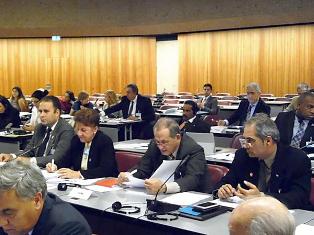 Una delegación de diputados cubanos encabezada por Yolanda Ferrer Gómez (CI), Presidenta de la Comisión de Relaciones Internacionales de la Asamblea Nacional del Poder Popular, e integrada por Alberto Núñez Betancourt (D), Lázaro Barredo Medina (CD), y Luis Morlote Rivas (I), asiste a la 133 Asamblea de la Unión Interparlamentaria (UIP), en Ginebra, Suiza Diputados cubanos en Asamblea de la Unión Interparlamentaria