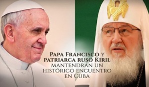 Foto:Tomada de ACN Cruzarán sus caminos en La Habana el Papa y el Patriarca Kirill