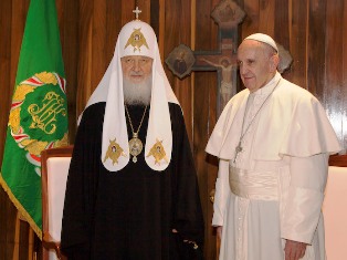 Inédita reunión en Cuba del papa Francisco y el patriarca Kirill