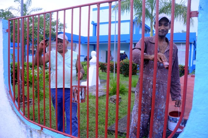 Foto: Orlando Durán Hernández/Adelante  Reparan Círculo Infantil Amiguitos de Martí