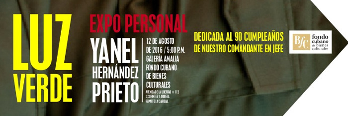 Luz verde: un joven pinta a Fidel