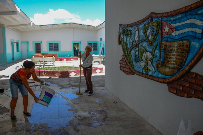 La nueva escuela primaria Son My, de la comunidad La Virginia, acogerá a 116 niños desde preescolar hasta 6to grado, a partir del 5 de septiembre. Foto: Leandro Pérez Pérez