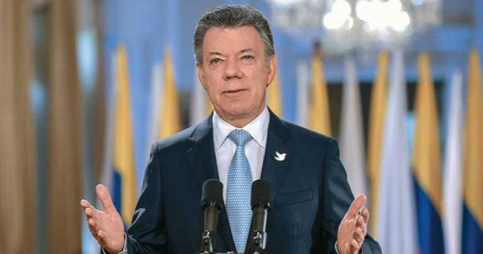 El presidente colombiano, Juan Manuel Santos. Foto: AFP. Juan Manuel Santos, Premio Nobel de la Paz 2016