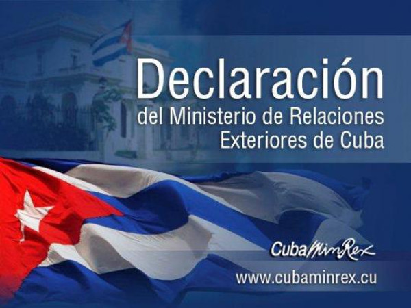 El Ministerio de Relaciones Exteriores saluda el acuerdo alcanzado hoy entre el Gobierno de Colombia y el Ejército de Liberación Nacional (ELN), como resultado de  conversaciones celebradas en los últimos meses, en las que Cuba participó como Garante. Saluda Cuba conversaciones entre Gobierno de Colombia y Ejército de Liberación Nacional