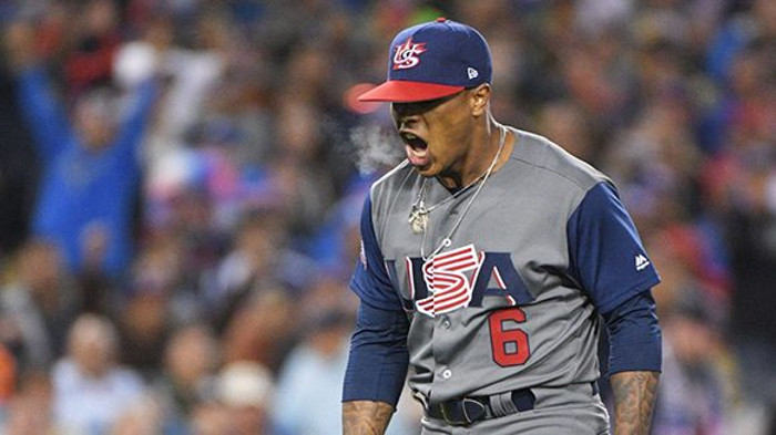 El abridor, Marcus Stroman, fue elegido el MVP de la final. Foto:Tomada de cubadebate.cu Estados Unidos, nuevo monarca mundial del béisbol