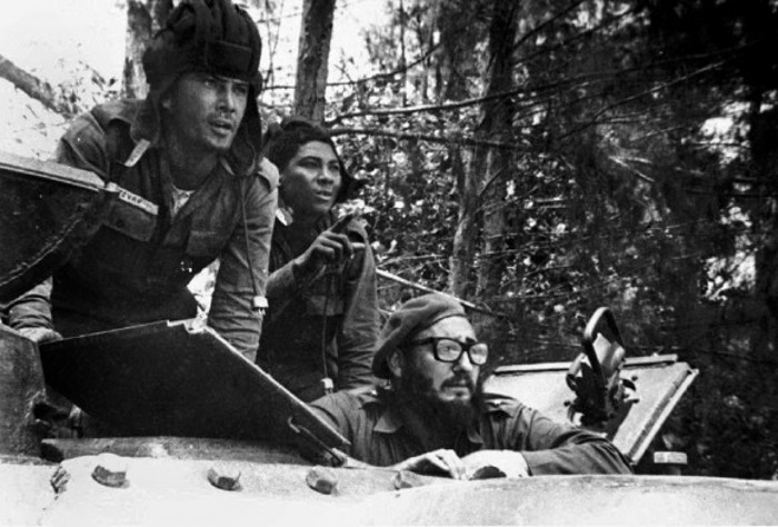 Fidel Castro en Playa Girón. Foto: Tomada de cubadebate.cu Para un mes, guerreros de fiar