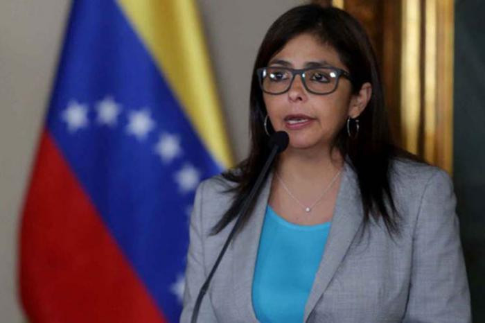 Delcy Rodríguez, canciller de Venezuela denunció los recientes ataques financiados por la extrema derecha. Foto: Tomada de prensa-latina.cu Bandas contratadas por la derecha atacaron hospital en Venezuela