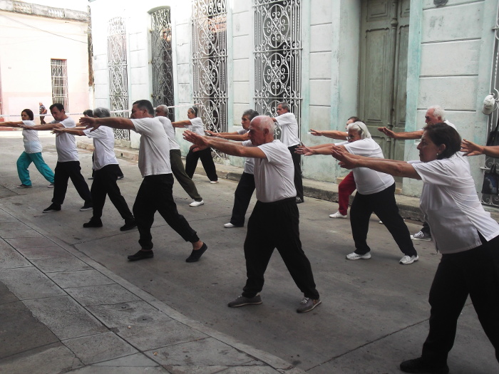 La práctica del tai-chi se ha convertido en una de las propuestas socioculturales más aceptadas por los ancianos.