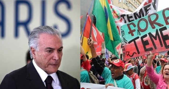 Foto: Tomada de www.teleSUR Brasil: huelga general contra Temer