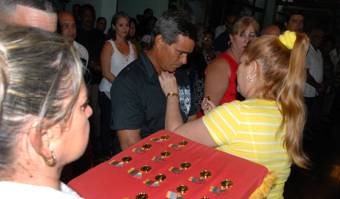 Foto: Otilio Rivero Delgado/Adelante Reconocidos obreros y dirigentes sindicales camagüeyanos