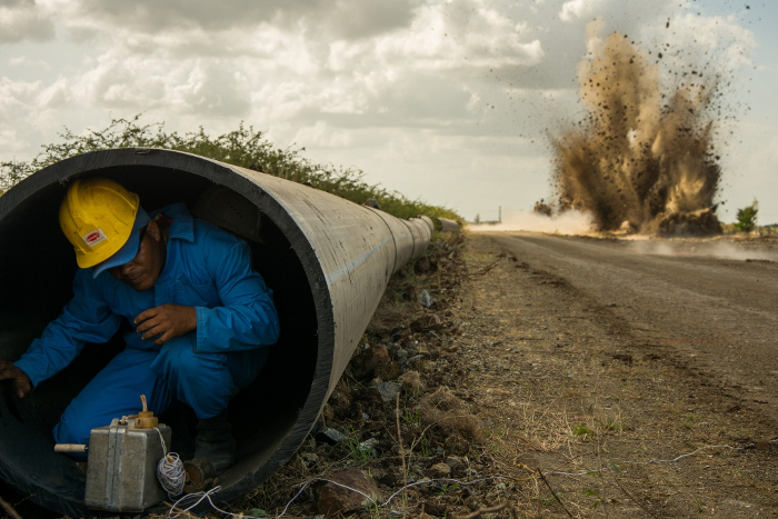 La construcción de una nueva conductora, con mejores condiciones que la actual, pretende asegurar el abasto de agua a la ciudad de Camagüey, desde embalses como la presa Amistad Cubano Búlgara. Foto:Archivo/Leandro Armando Pérez Pérez/Adelante Ejecutan obras hidráulicas para enfrentar la sequía en Camagüey