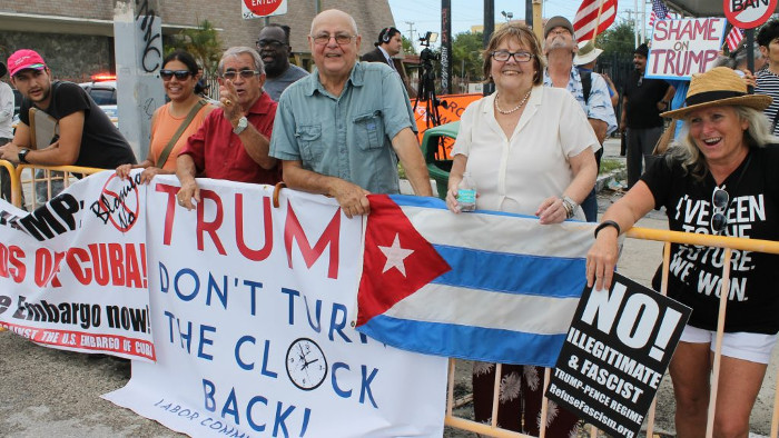 Photo: taken from thegroundtruthproject.org Support of Cuba after Trump´s announcement grows