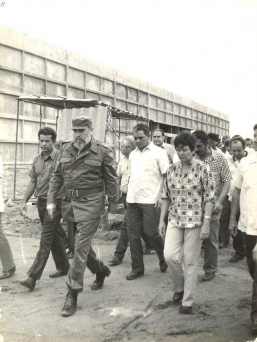 Foto: Archivo de Adelante Recuerdan visita de Fidel a fábrica de quesos de Sibanicú