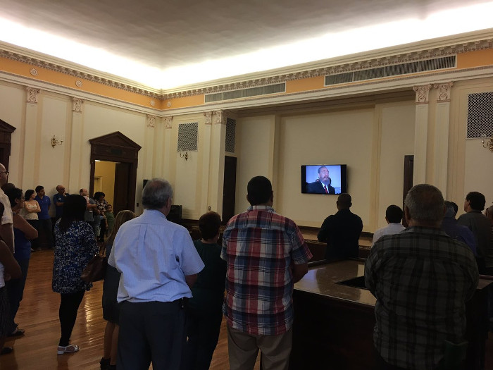 Tomada del perfil de Twitter @CUBAONU Y Fidel vuelve a la ONU