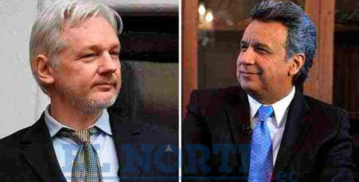 Foto: Tomada de www.elnorte.ec Ecuador protegerá a Assange mientras lo necesite, afirma Moreno