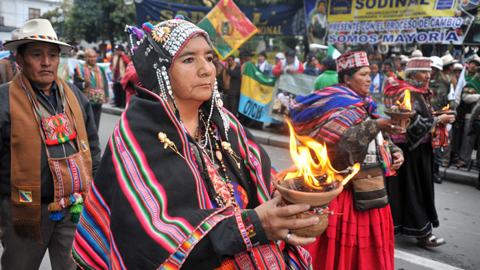 Foto: Tomada de www.eabolivia.com Recuerda Evo Morales invasión española a América
