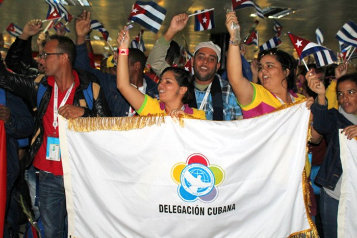 Foto: Del autor Regresó a Cuba delegación juvenil del Festival de Sochi