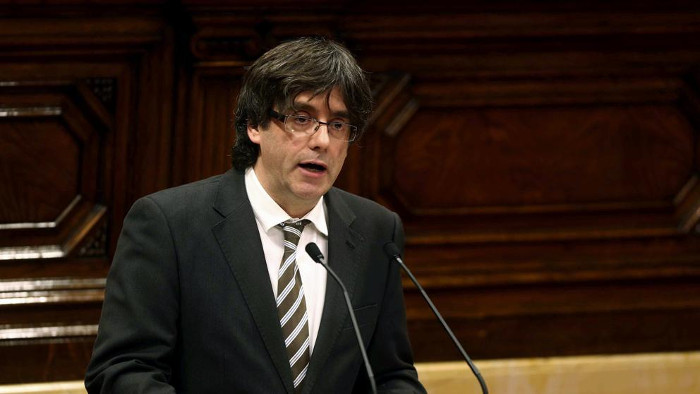 Foto: Tomada de www.lavanguardia.com Presidente catalán frente al Senado español