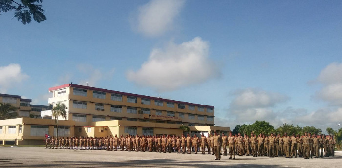 Fotos: Yoel Benítez Fonseca   Oficiales del futuro honran el pasado