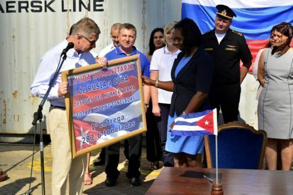 Foto: Tomada de cubadebate.cu Rusia dona recursos para damnificados por el huracán Irma