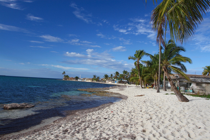 Playa Los Cocos. Foto: Tomada de notesfromcamelidcountry.files.wordpress.com Recuperación de arena: prioridad en el asentamiento La Boca