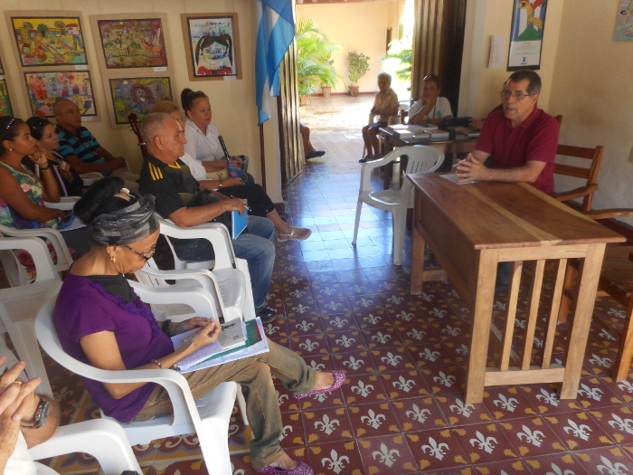 Foto: Del autor Fidel, presente en la Casa de la Memoria