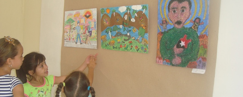 Demostración de amor de los niños a Fidel