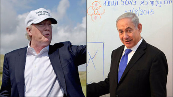Donald Trump se reunió con Benjamín Netanyahu y le prometió reconocer a Jerusalén como capital de Israel. Foto: forward.com  Ira en Medio Oriente