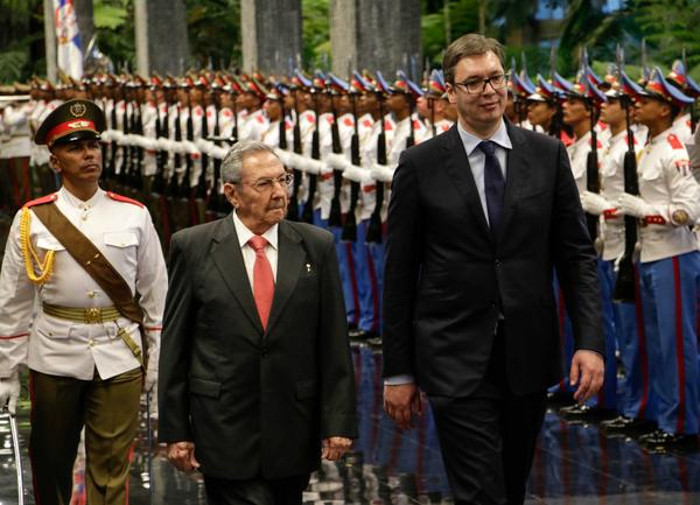 Foto: Abel Padrón Padilla/ ACN Raúl Castro recibió al Presidente serbio