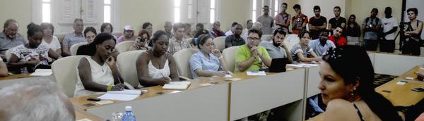 Brigada Antonio Maceo se reúne con jóvenes cubanos
