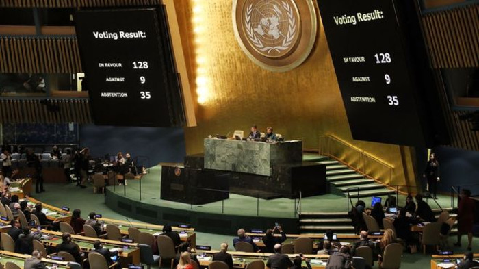 Foto: Tomada de BBC.com Aislado Estados Unidos de nuevo en Naciones Unidas