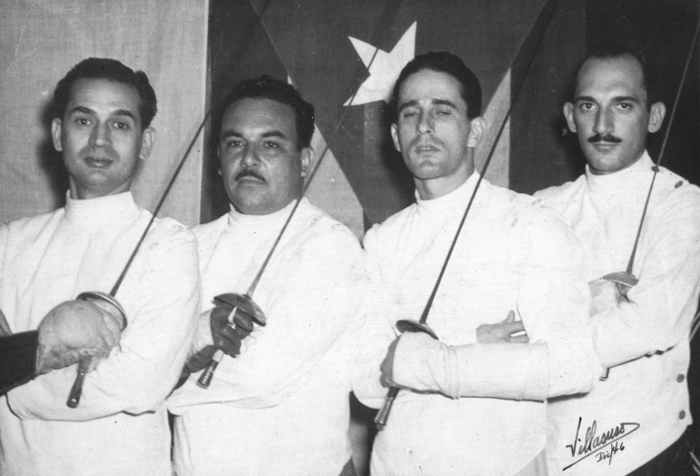 De derecha a izquierda Rafael León Díaz.Foto: Cortesía familiar León: ¿Cardiólogo o deportista?