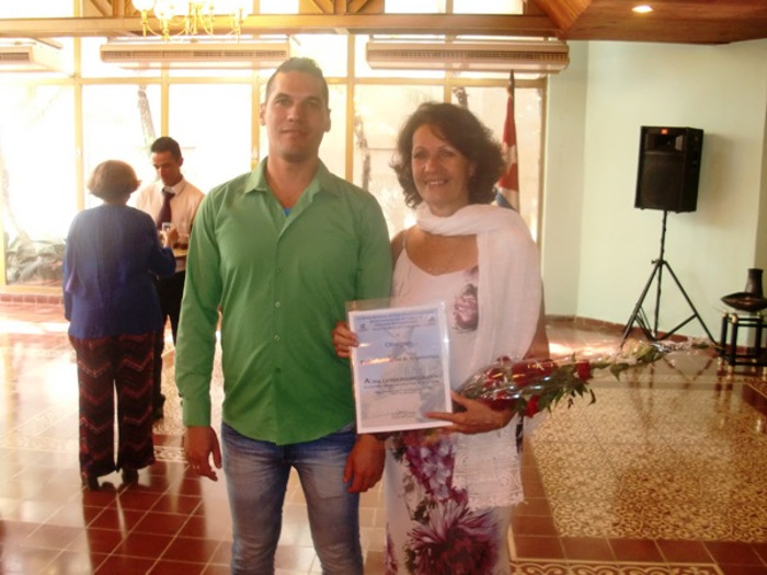 Arquitecta Caridad Amador (Cachita).  Foto: Del Autor Fidel inauguró la obra de Cachita