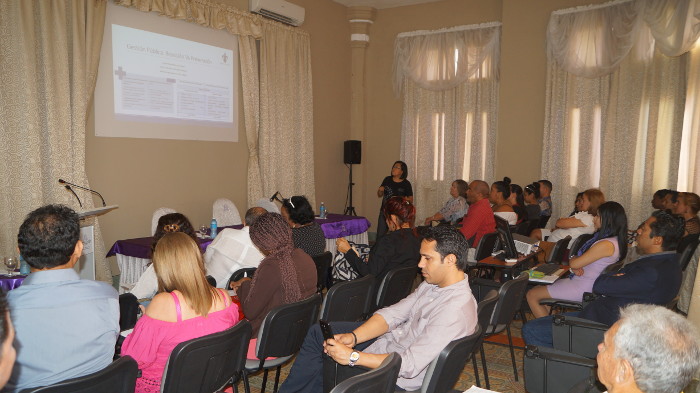 Momento de la intervención de la representante de la Universidad Veracruana, de México.  Foto: Lisbet Legón Valenciano/ Colaboradora