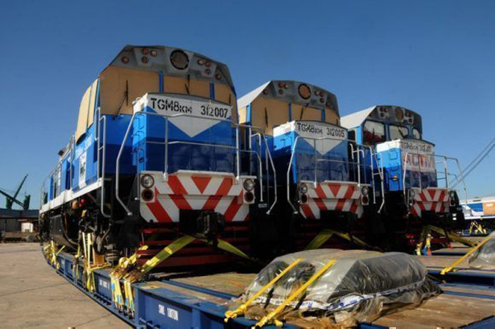 Las nuevas locomotoras rusas llegadas recientemente a Cuba. Foto/ Prensa Latina Cuba promueve desarrollo del ferrocarril hasta 2028