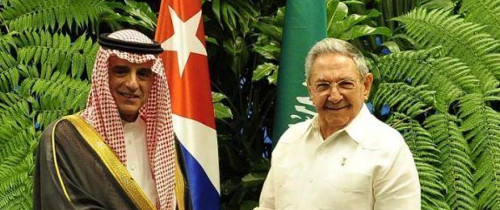 Recibió Raúl Castro a Ministro de Exteriores de Arabia Saudí
