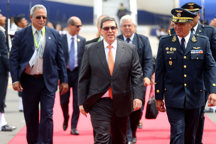 Foto: Tomada de http://andina.pe Canciller cubano en Perú para VIII Cumbre de las Américas