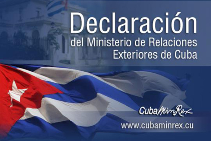 Minrex Cuban Foreign Ministry reaffirms Canada that Cuba is a safe country