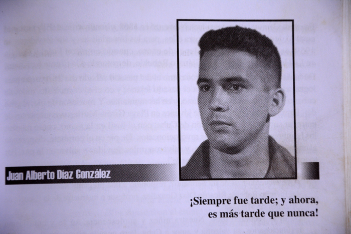 El jefe de la compañía de Nelson, fallecido en los combates.