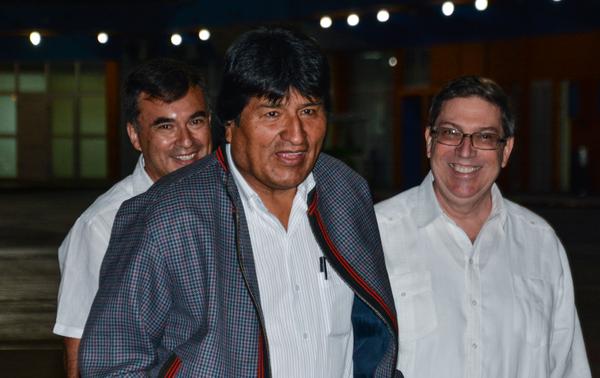 Taken from:  ACN Bolivian President Evo Morales in an official visit to Cuba