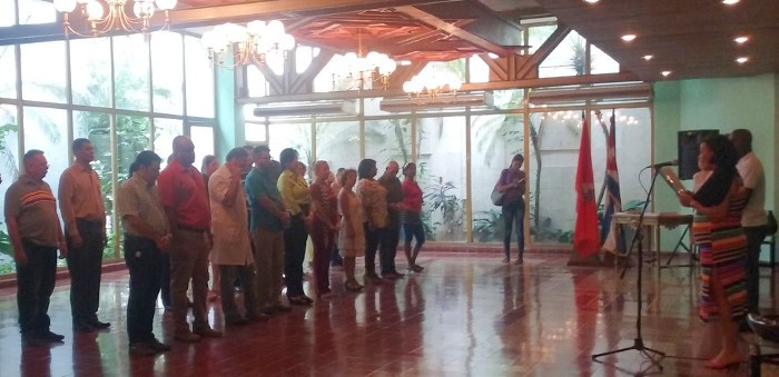 Foto: Cortesía del Consejo Provincial de las BTJ. Brigadas técnicas juveniles suscriben convenios de trabajo