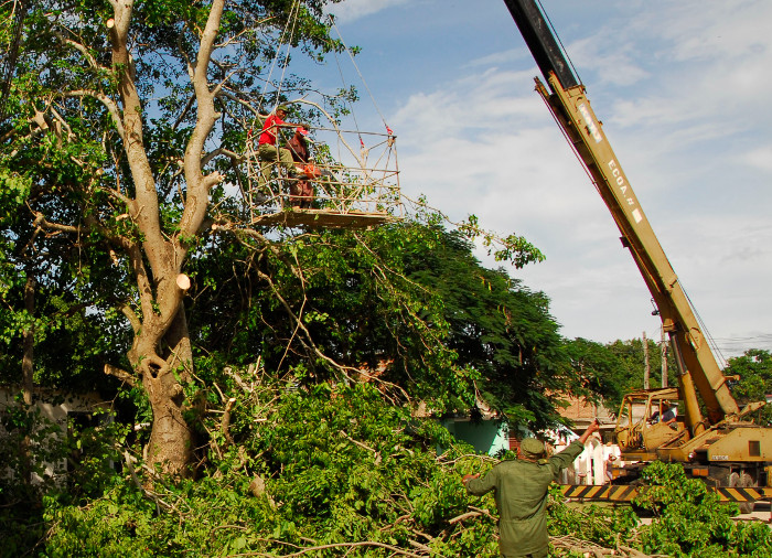 Foto: Otilio Rivero Delgado/ Adelante/ Archivo En Cuba preparativos del Ejercicio Popular Meteoro