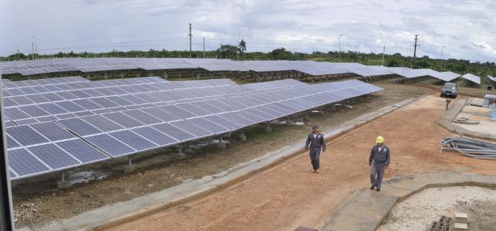 Photo: Otilio Rivero Delgado/Adelante/Archive Synchronized solar park Imías